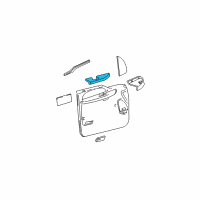 OEM 2000 Ford F-250 Super Duty Armrest Diagram - YC3Z-2524100-BAA