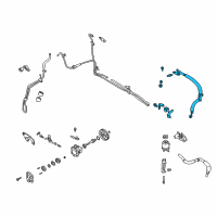 OEM 2002 Infiniti I35 Power Steering Pressure Hose Assembly Diagram - 49720-5Y700