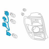 OEM 2011 Scion xD Socket & Wire Diagram - 81555-52670