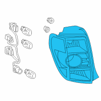 OEM Scion xD Tail Lamp Assembly Diagram - 81561-52620