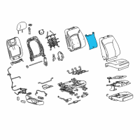 OEM 2015 Buick LaCrosse Seat Back Heater Diagram - 9065478