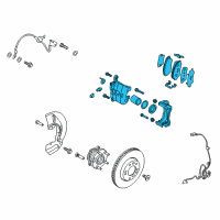 OEM 2016 Hyundai Tucson Brake Assembly-Front, LH Diagram - 58110-D7100