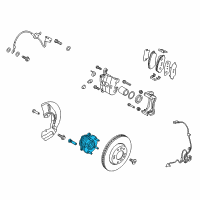 OEM 2016 Hyundai Tucson Front Wheel Hub Assembly Diagram - 51750-C1000