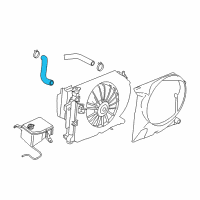 OEM 2007 Jeep Commander Hose-Radiator Outlet Diagram - 55116869AD