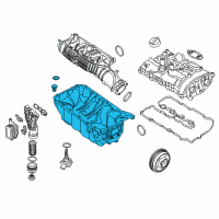 OEM BMW X2 Engine Oil Pan Pump Diagram - 11-13-8-590-017