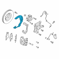 OEM 2022 Lincoln Nautilus Splash Shield Diagram - E1GZ-2K004-E