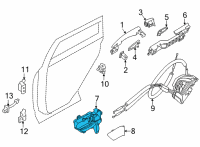 OEM Nissan Rogue Handle Assy-Door Inside, Rh Diagram - 80670-6RA0A