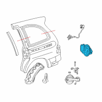 OEM 2006 Ford Freestar Filler Pocket Diagram - 4F2Z-1727936-AA