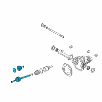 OEM Lincoln Outer Joint Assembly Diagram - AL1Z-3B436-A