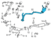 OEM 2022 Ram 1500 Pipe-Exhaust Diagram - 68268211AF