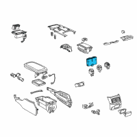 OEM 2009 Lexus GS350 Switch, Seat Heater Diagram - 84751-30260