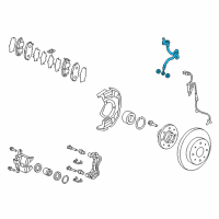 OEM 2015 Honda CR-Z Hose Set, Right Front Brake Diagram - 01464-SZT-G01