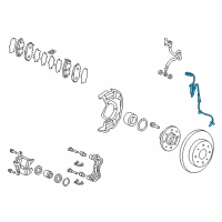 OEM 2016 Honda CR-Z Sensor Assembly, Right Front Diagram - 57450-SZT-A01