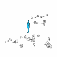 OEM 2001 Ford Explorer Shock Diagram - 3U2Z-18124-H