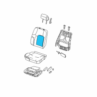 OEM Nissan Frontier Heater Unit Front Seat Back Diagram - 87635-ZP00A