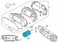 OEM 2020 Kia Niro EV Button Start Swtich Assembly Diagram - 95430Q4700