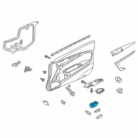 OEM 2015 Honda Accord Switch Assembly, Power Window Master Diagram - 35750-T3L-C01