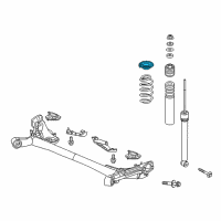 OEM 2019 Honda HR-V Rubber, Rear Spring Mounting (Upper) Diagram - 52691-TG1-T00