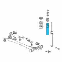 OEM 2017 Honda Fit Rubber, Rear Bump Stop Diagram - 52722-T5R-A01