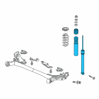 OEM 2015 Honda Fit Damper Assembly, Rear Diagram - 52610-T5R-A02