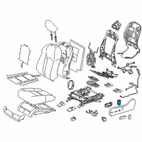 OEM 2016 Lexus RX450h Switch Assy, Power Seat Diagram - 84920-22010-E0