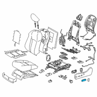 OEM Lexus RX450hL Knob, Power Seat Switch Diagram - 84921-22100-E0