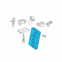 OEM Chrysler Engine Controller Module Diagram - 68331185AA