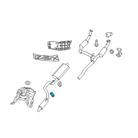 OEM 2008 Jeep Liberty ISOLATOR-Exhaust Support Diagram - 52125387AB