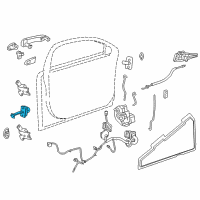 OEM 2016 Buick Verano Door Check Diagram - 13363546