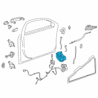 OEM 2016 Buick Verano Latch Diagram - 13579491