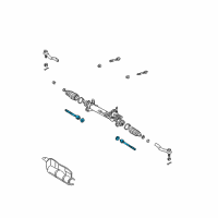 OEM 2004 Toyota Camry Inner Tie Rod Diagram - 45503-09230