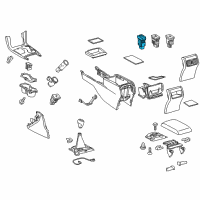 OEM 2016 Toyota Camry Seat Heat Switch Diagram - 84751-06111