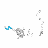 OEM Nissan Titan Hose Water Diagram - 21306-1LA0B