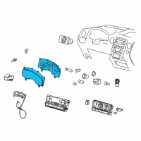 OEM 2005 Ford F-150 Instrument Cluster Diagram - 5L3Z-10849-AB