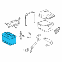 OEM 2018 Acura TLX Battery (H6/Fla) Diagram - 31500-TZ3-100M