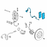 OEM 2015 Chevrolet Camaro Front Pads Diagram - 22990624