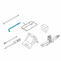 OEM 2015 Infiniti QX80 Lug Nut Wrench Diagram - 99545-1LB0A