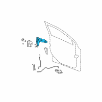 OEM 2009 Dodge Caliber Handle-Exterior Door Diagram - XU55WS2AG