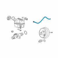 OEM 2011 Chevrolet HHR Hose Asm-Power Brake Booster Vacuum Diagram - 20917169