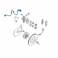 OEM 2007 Nissan Xterra Sensor Assembly-Anti SKID, Front Kit Diagram - 47910-EA025
