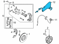 OEM 2022 Kia K5 Sensor Assembly-Wheel Sp Diagram - 58930L1000