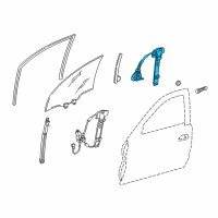 OEM 2000 Honda Civic Regulator, Left Front Dr Diagram - 72250-S04-013