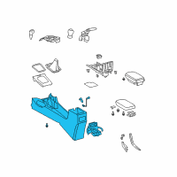 OEM 2013 Toyota Corolla Console Base Diagram - 58910-02340-B0