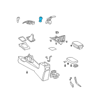 OEM 2012 Toyota Matrix Shift Knob Diagram - 33504-52220-C0