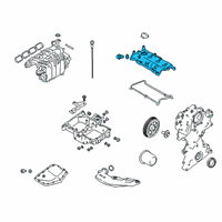 OEM 2021 Nissan Rogue Cover Assembly - Valve Rocker Diagram - 13264-6CA0A