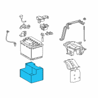 OEM 2016 Lexus NX300h Insulator, Battery Diagram - 28899-0P030