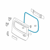 OEM 2014 Nissan Cube Weather Back Door Diagram - 90830-1FC0A