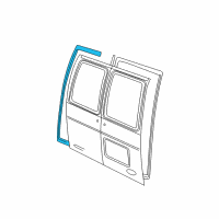 OEM 1992 Ford E-350 Econoline Club Wagon Weatherstrip Diagram - F3UZ-1543723-A