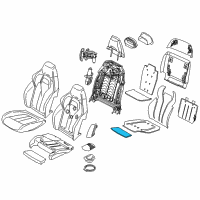 OEM 2019 BMW X6 Heating Element, Thigh Support Diagram - 52-10-8-060-762