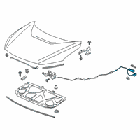 OEM Honda Clarity Wire, Rear (Deep Black) Diagram - 74132-TRT-A01ZA